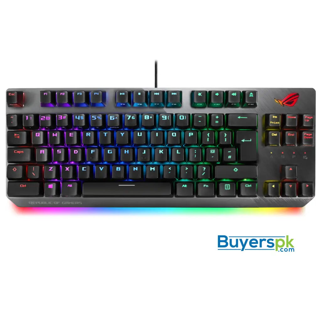 Asus X802 Rog Strix Scope Tkl Wired Mechanical Rgb Gaming Keyboard - Price in Pakistan Asus X802 Rog Strix Scope Tkl Wired Mechanical Rgb Gaming Keyboard - Price in Pakistan
